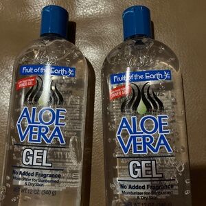 2 bottles, aloe vera gel
